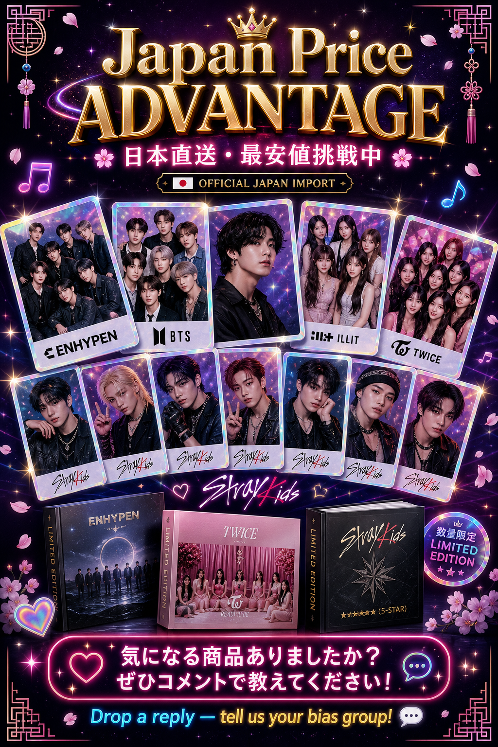 Japan Exclusive K-Pop Photocards & Merch